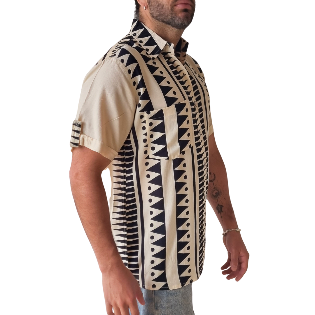 Guayabera Black Coast