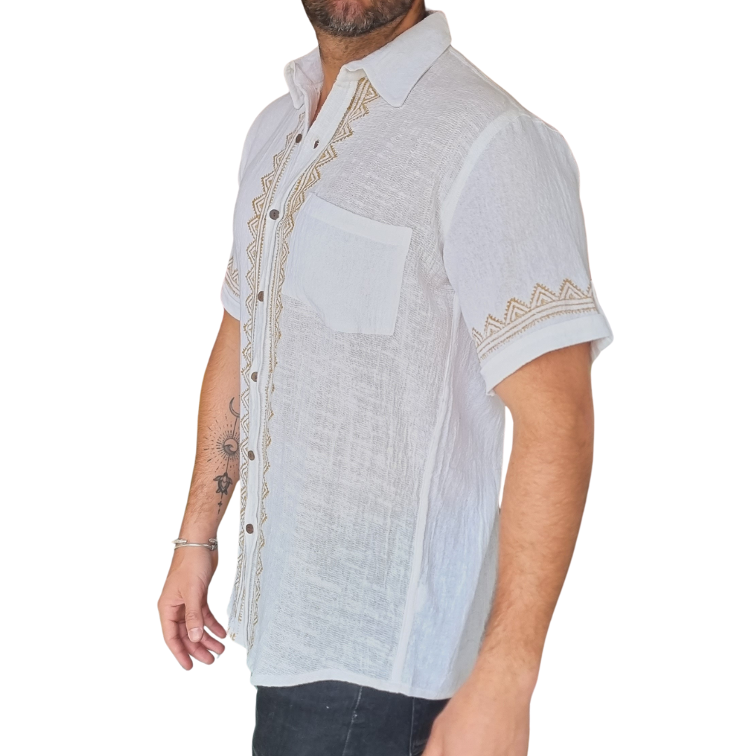 Guayabera Coral Dune