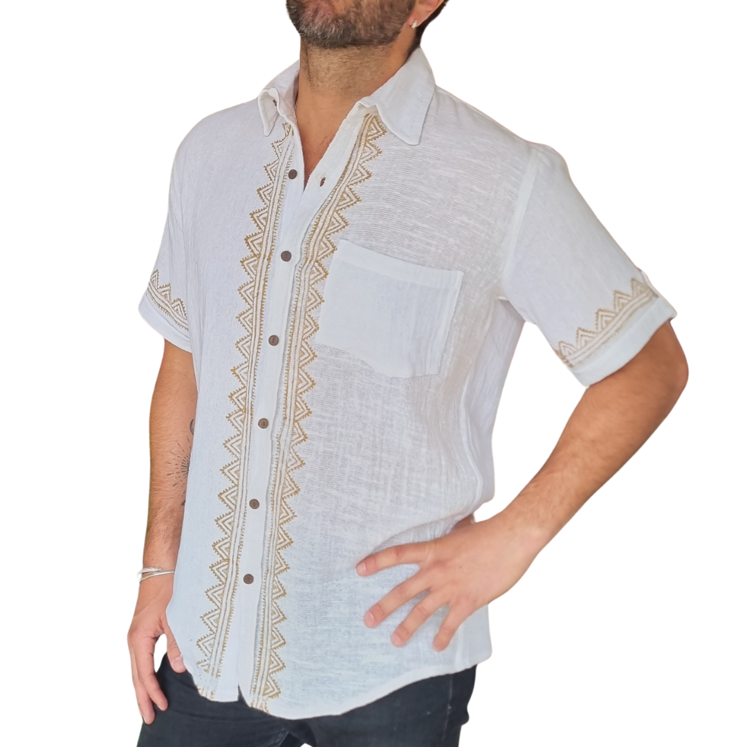Guayabera Coral Dune