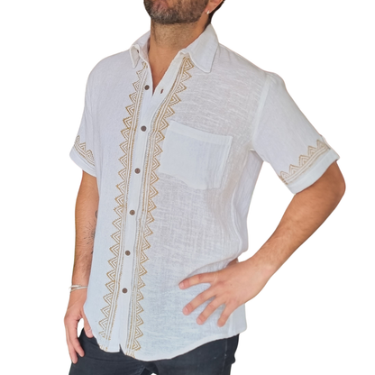 Guayabera Coral Dune