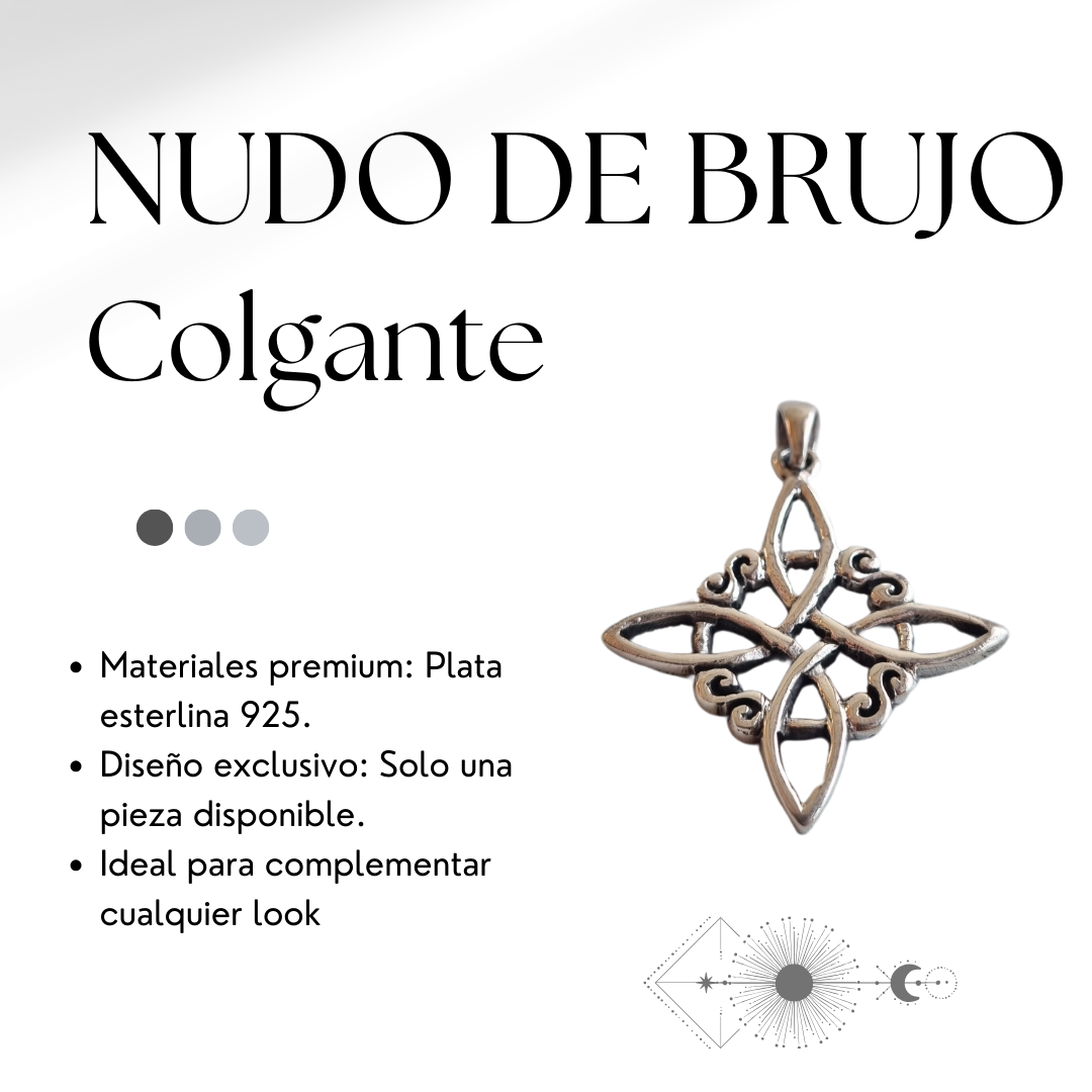 Colgante Nudo de Brujo Plata 925