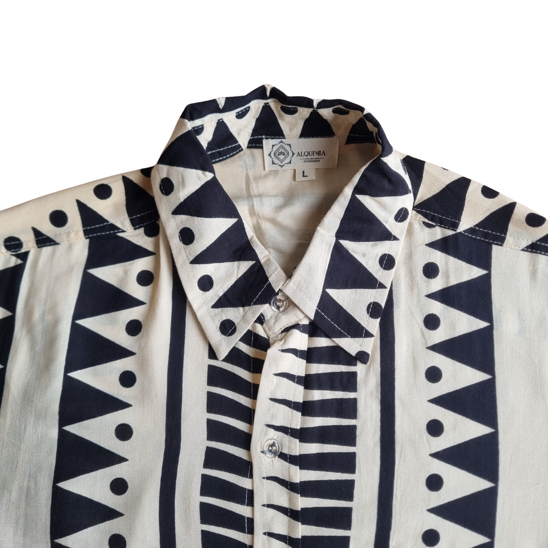 Guayabera Black Coast