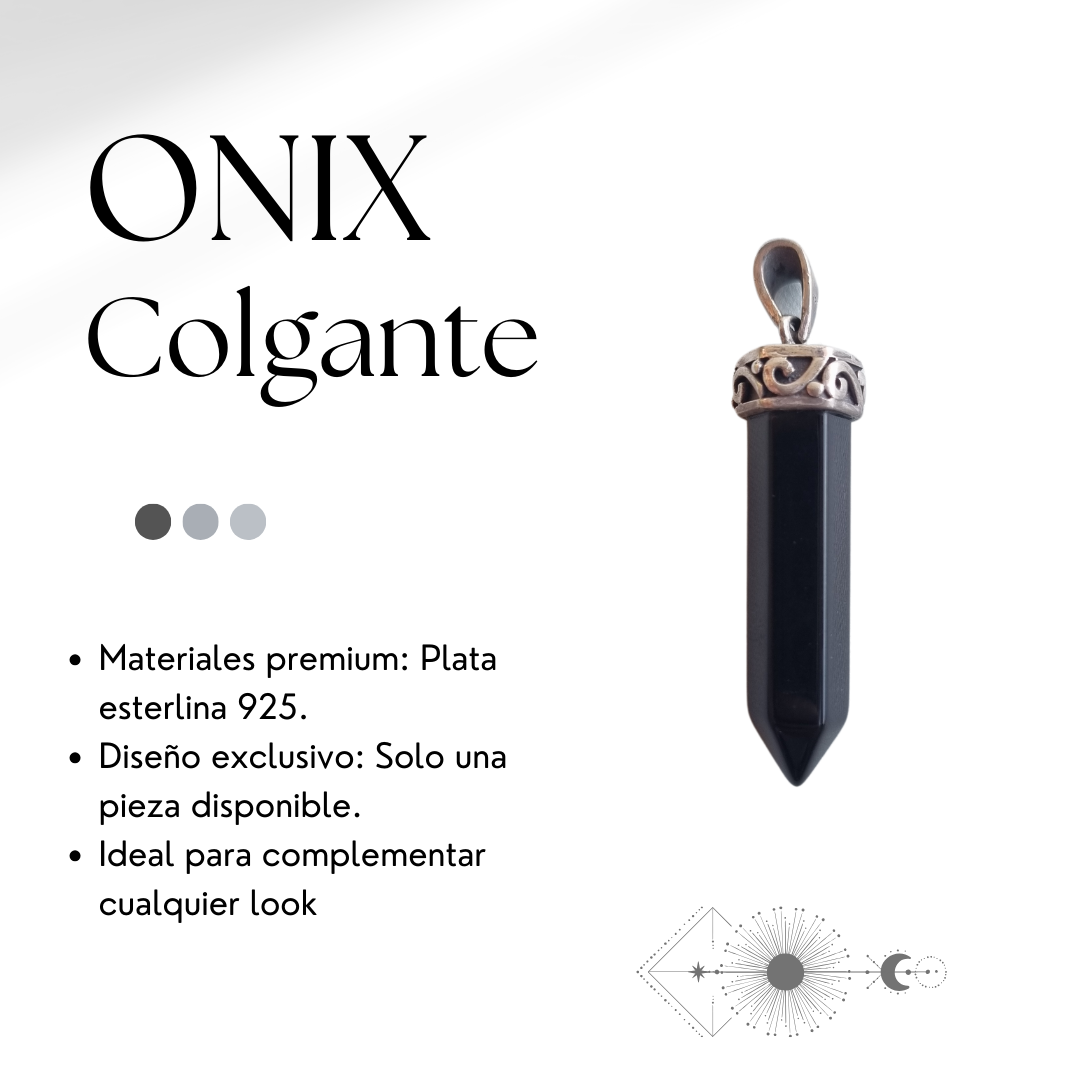 Colgante Onix Plata 925