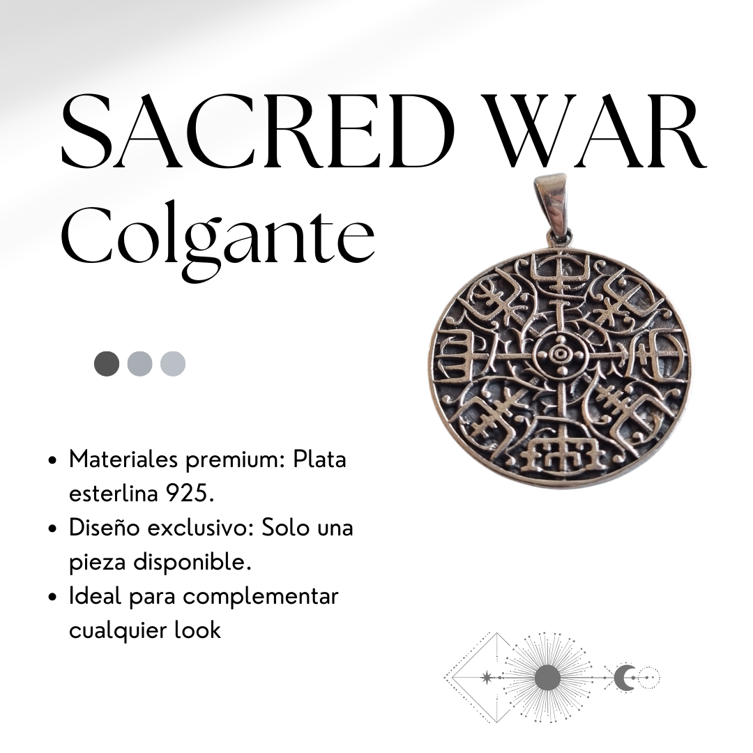 Colgante Sacred War Plata 9225