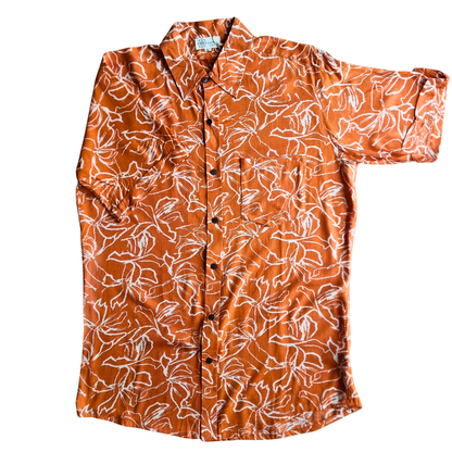 Guayabera Terracotta Flow