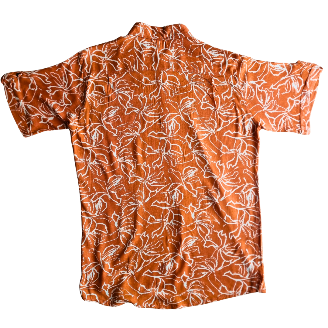Guayabera Terracotta Flow