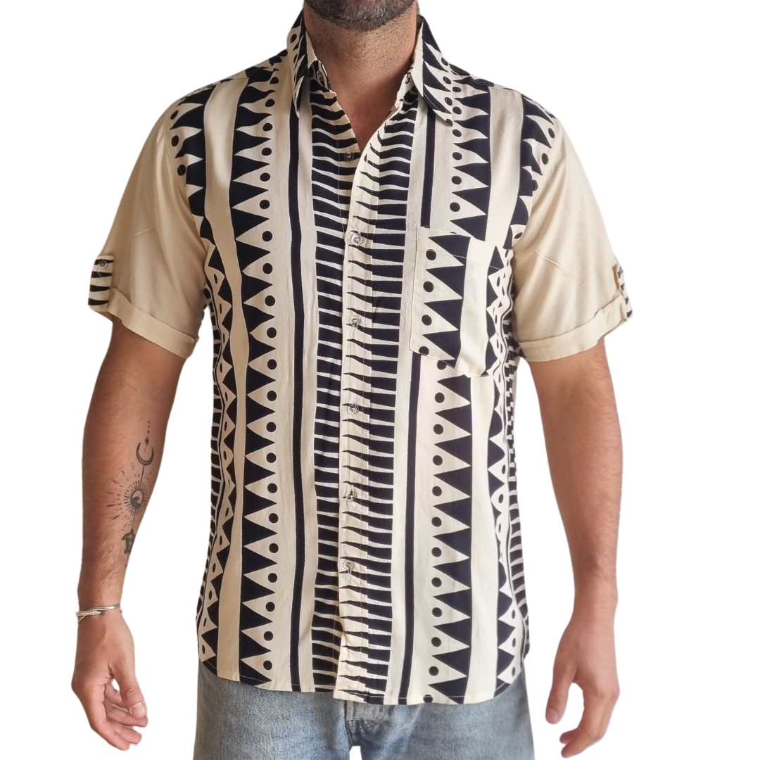 Guayabera Black Coast