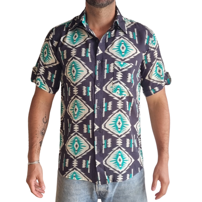 Guayabera Aztec Tide