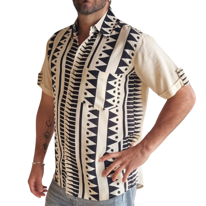 Guayabera Black Coast