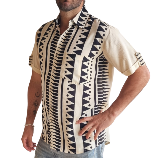 Guayabera Black Coast
