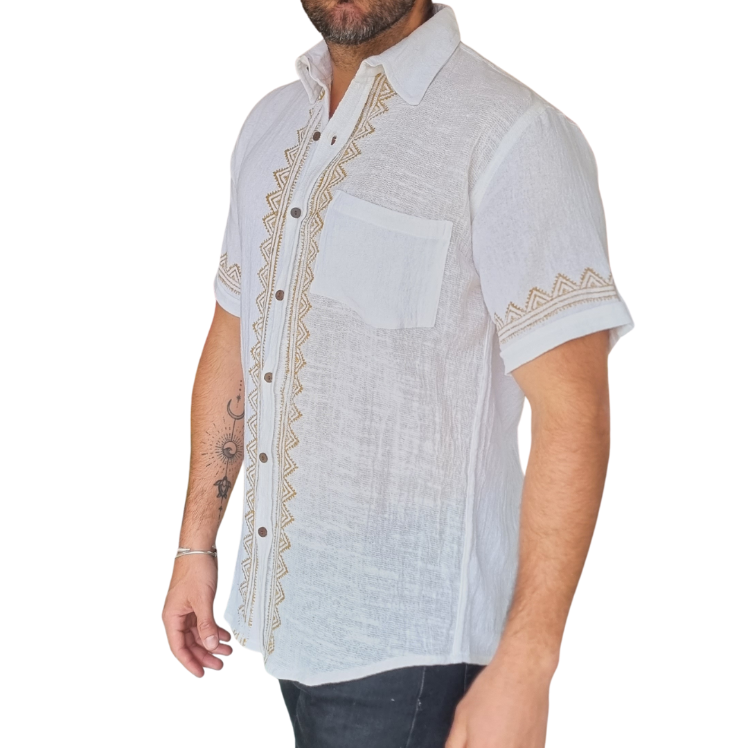 Guayabera Coral Dune
