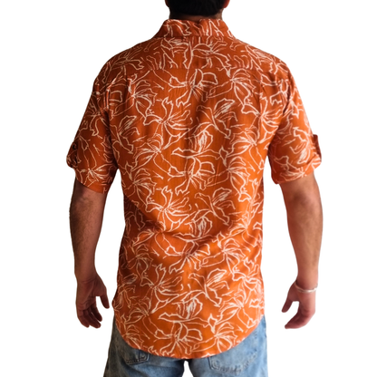 Guayabera Terracotta Flow
