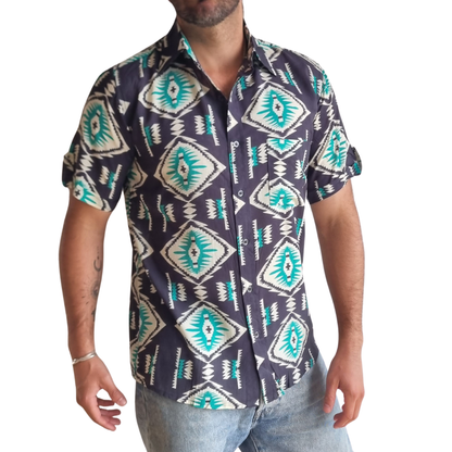 Guayabera Aztec Tide