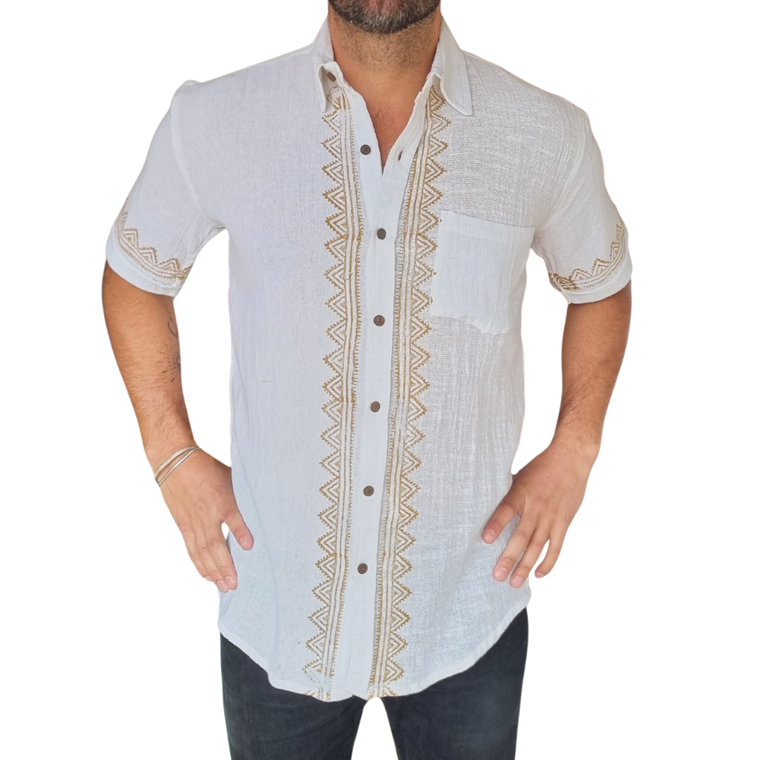 Guayabera Coral Dune