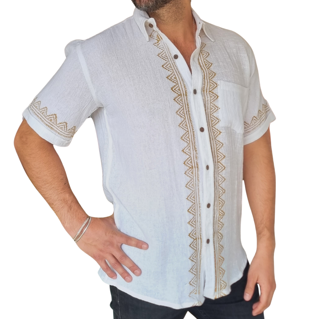 Guayabera Coral Dune